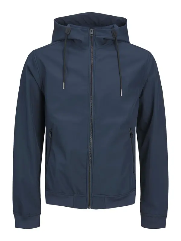 Jack & Jones Plus Jack & Jones Plus Prijelazna jakna  morsko plava / crna / bijela
