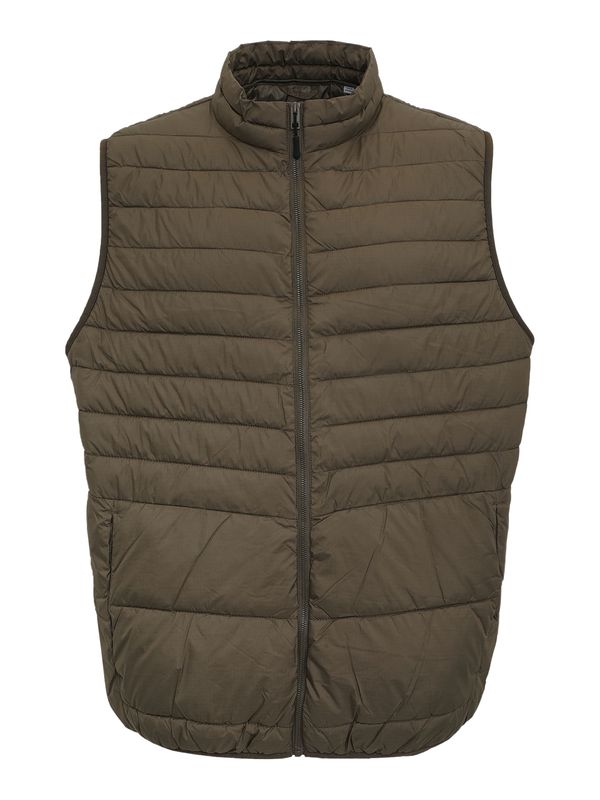 Jack & Jones Plus Jack & Jones Plus Prsluk 'JJESTATE'  čokolada