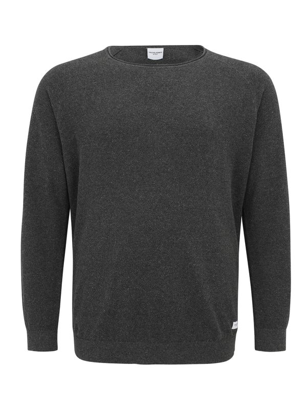 Jack & Jones Plus Jack & Jones Plus Pulover 'JJEHILL'  tamo siva