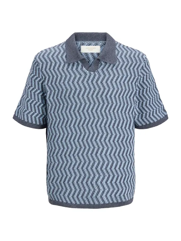 Jack & Jones Plus Jack & Jones Plus Pulover 'JORAIDEN'  svijetloplava / tamo siva