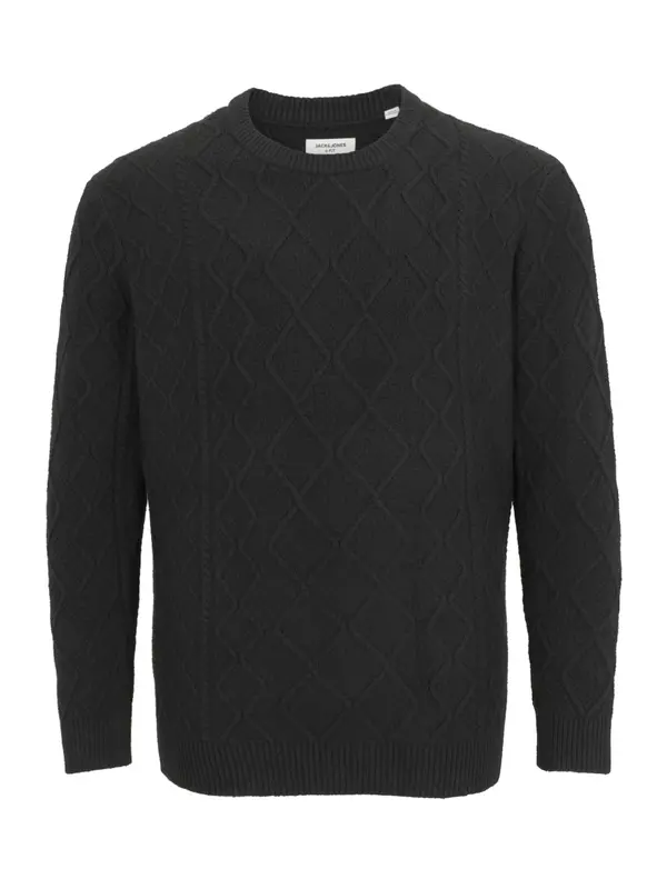 Jack & Jones Plus Jack & Jones Plus Pulover 'JORCAMBRIDGE'  crna
