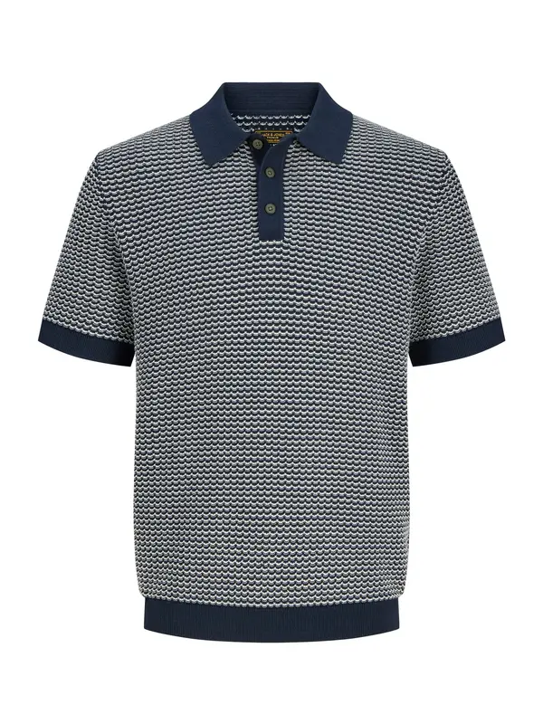 Jack & Jones Plus Jack & Jones Plus Pulover 'JPRBLUKingsley'  crna / bijela