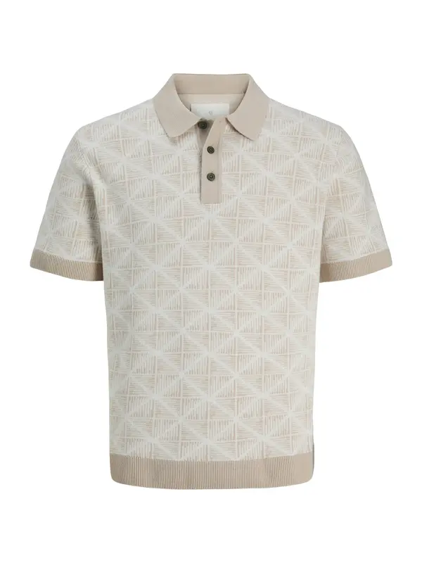 Jack & Jones Plus Jack & Jones Plus Pulover 'JPRKALVIN'  svijetlobež / tamno bež