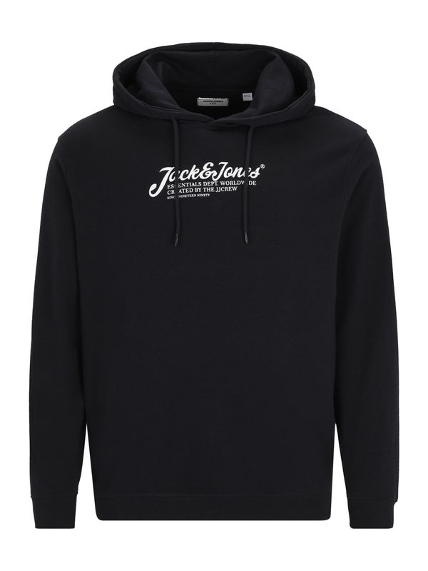 Jack & Jones Plus Jack & Jones Plus Sweater majica 'JJBEAU'  noćno plava / bijela