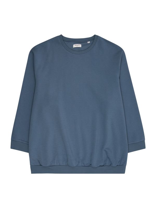 Jack & Jones Plus Jack & Jones Plus Sweater majica 'JJEBRADLEY'  morsko plava