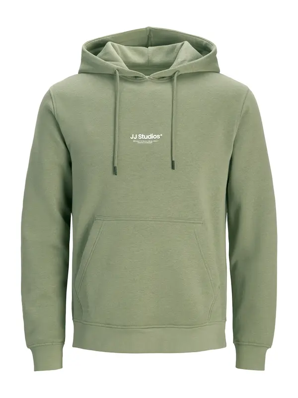 Jack & Jones Plus Jack & Jones Plus Sweater majica 'JJEsoho'  pastelno zelena / bijela