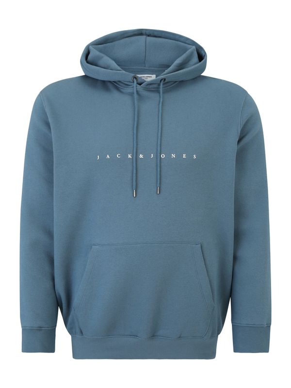 Jack & Jones Plus Jack & Jones Plus Sweater majica 'JJEStar'  opal / bijela