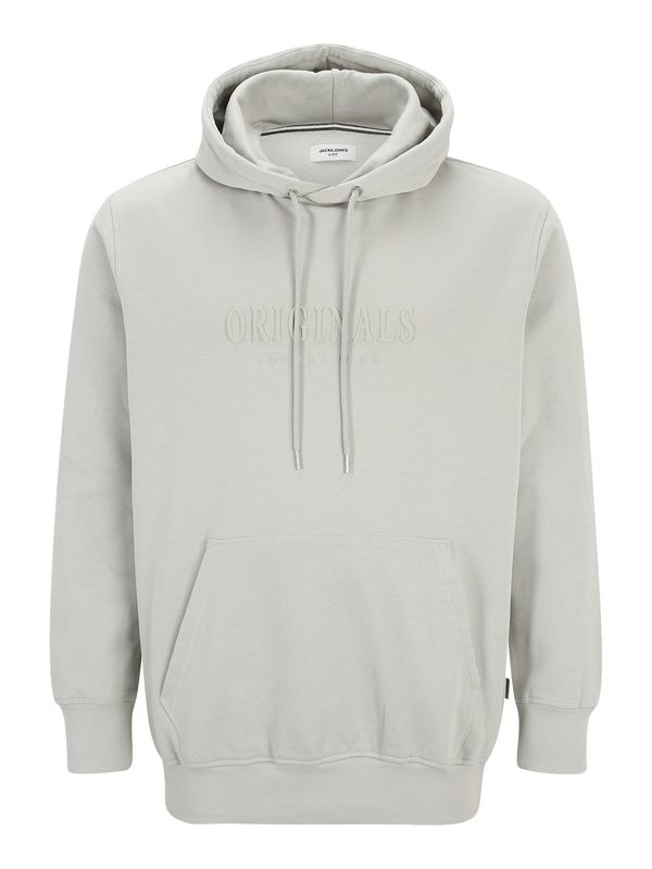Jack & Jones Plus Jack & Jones Plus Sweater majica 'JORFREDERIKSBERG'  svijetlosiva