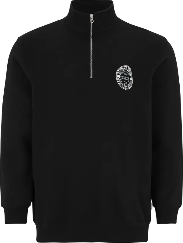 Jack & Jones Plus Jack & Jones Plus Sweater majica 'JORYORK'  crna / bijela