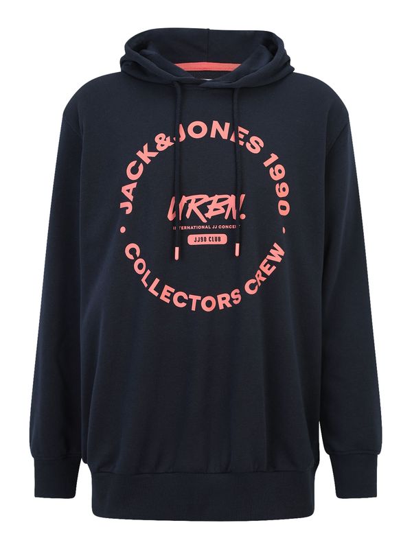 Jack & Jones Plus Jack & Jones Plus Sweater majica  noćno plava / malina