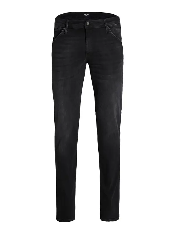 Jack & Jones Plus Jack & Jones Plus Traperice 'JJIGLENN JJFOX'  crni traper