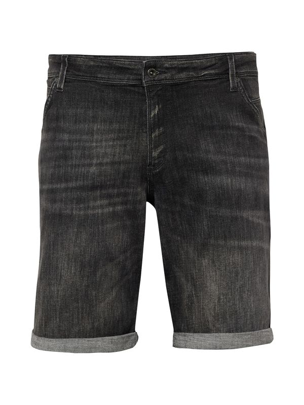 Jack & Jones Plus Jack & Jones Plus Traperice 'RICK FOX'  crni traper
