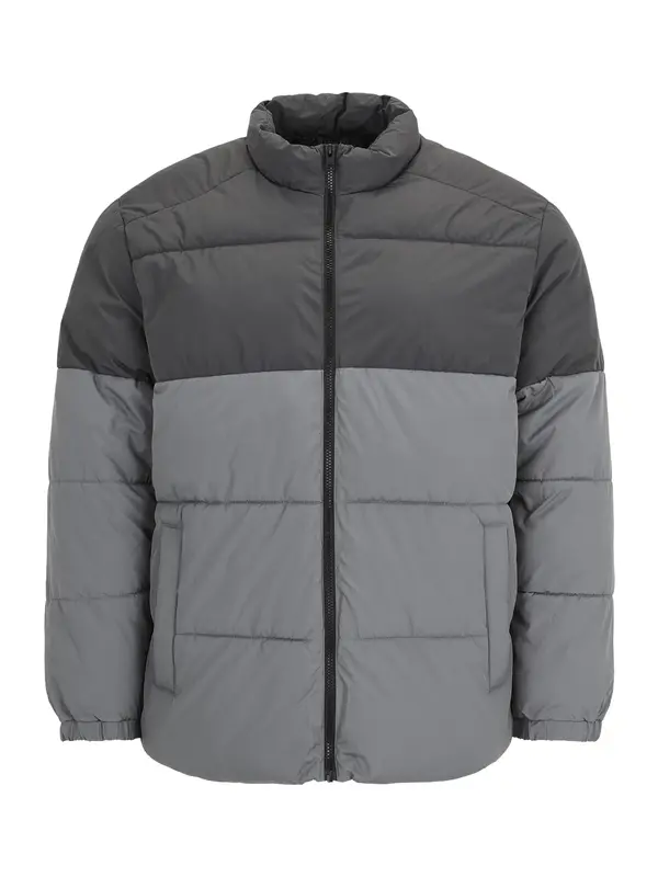 Jack & Jones Plus Jack & Jones Plus Zimska jakna 'JJMAZE'  siva / svijetlosiva