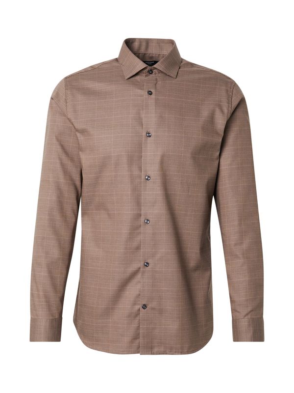 Jack & Jones Premium Jack & Jones Premium Košulja 'JPRBLAPARKER'  svijetlosmeđa / tamno smeđa