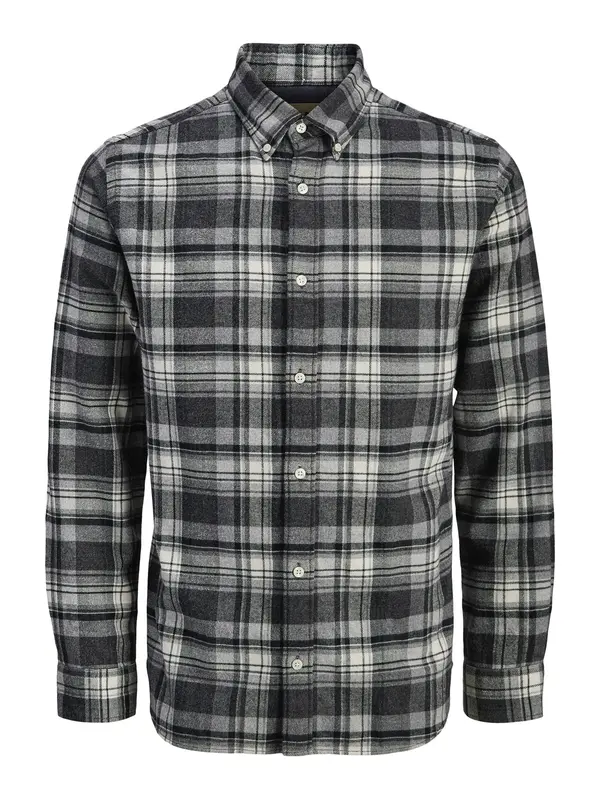 Jack & Jones Premium Jack & Jones Premium Košulja 'JPRBLUBarkley'  tamo siva / crna / bijela