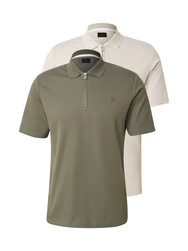 Jack & Jones Premium Jack & Jones Premium Majica 'JPRBLAETHAN'  sivkasto bež / maslinasta