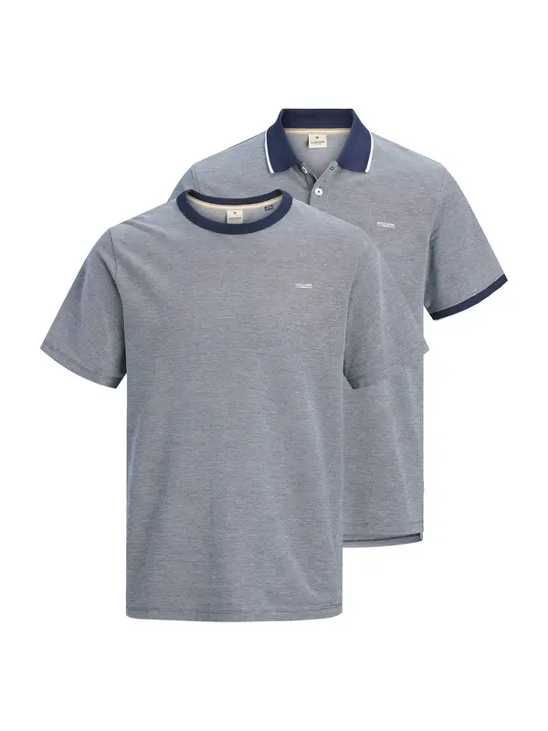 Jack & Jones Premium Jack & Jones Premium Majica 'JPRBLUALVES'  mornarsko plava / bijela