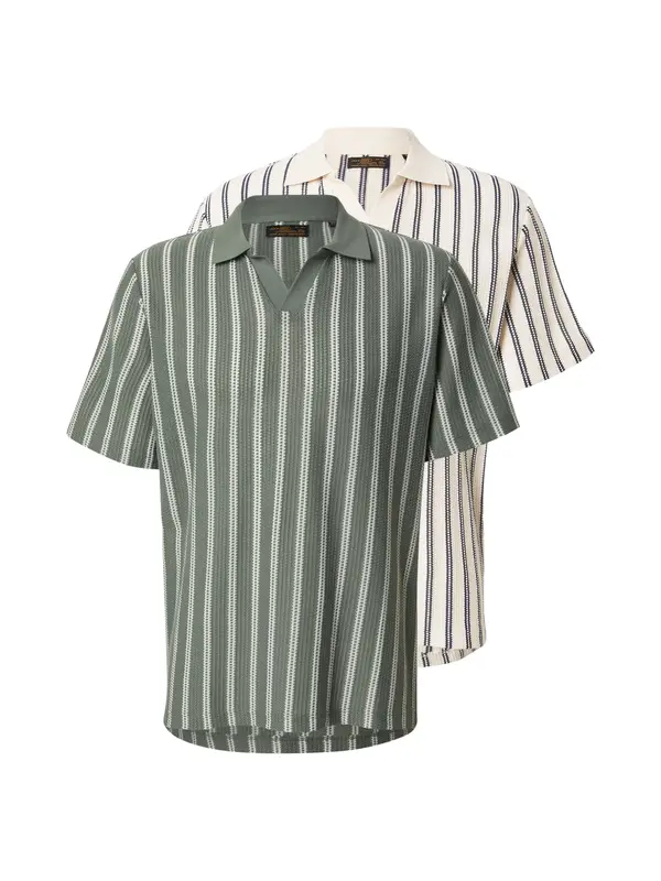 Jack & Jones Premium Jack & Jones Premium Majica 'JPRBLUHARRY'  boja pijeska / žad / crna