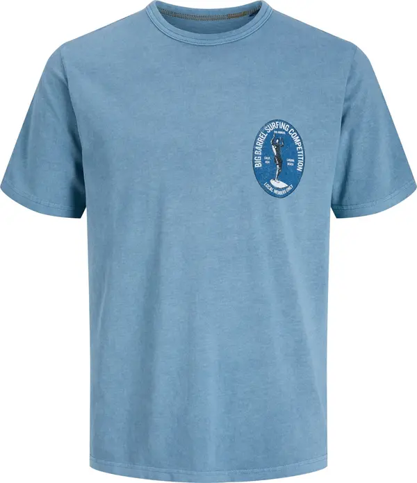 Jack & Jones Premium Jack & Jones Premium Majica 'JPRBLUMAXWELL'  plava / mornarsko plava / bijela