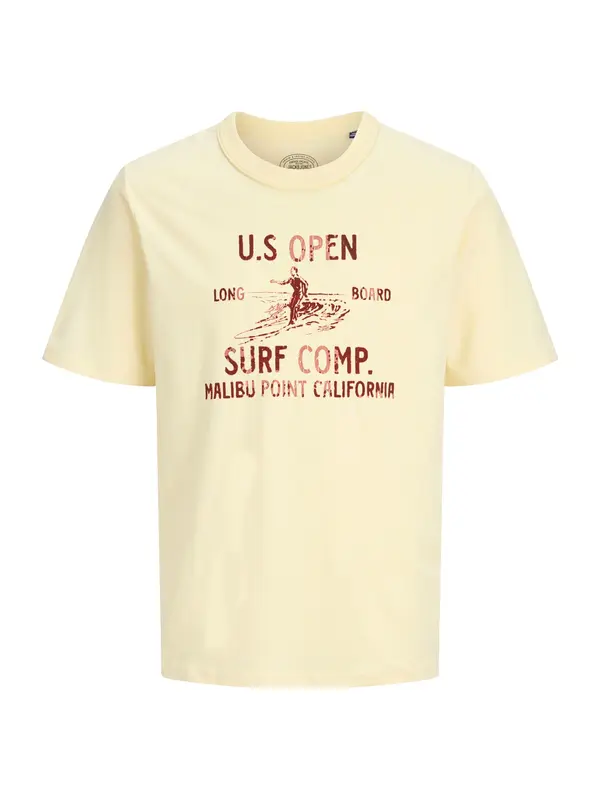 Jack & Jones Premium Jack & Jones Premium Majica 'JPRBLUNIKO'  boja pijeska / kestenjasto smeđa / hrđavo smeđa