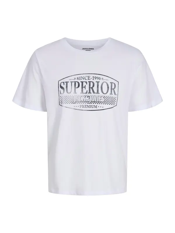 Jack & Jones Premium Jack & Jones Premium Majica 'JPRBlunoah'  crna / bijela