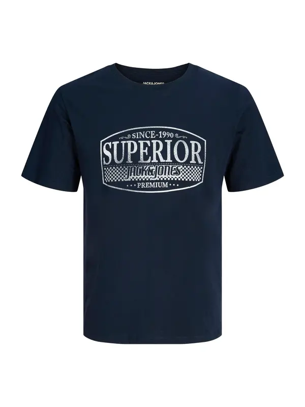 Jack & Jones Premium Jack & Jones Premium Majica 'JPRBLUNOAH'  mornarsko plava / bijela