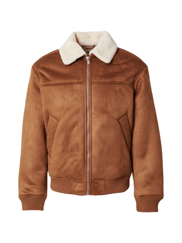 Jack & Jones Premium Jack & Jones Premium Prijelazna jakna 'JPRCCTED'  svijetlobež / zeleno smeđa