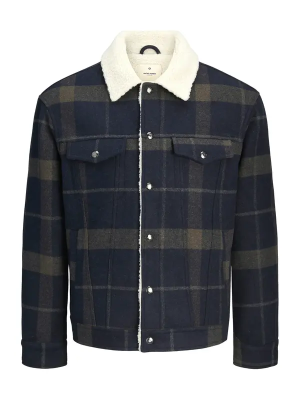 Jack & Jones Premium Jack & Jones Premium Prijelazna jakna  mornarsko plava / kaki / bijela