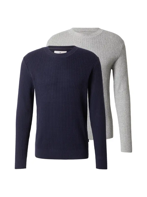 Jack & Jones Premium Jack & Jones Premium Pulover 'JPRBLUBARKLEY'  noćno plava / siva