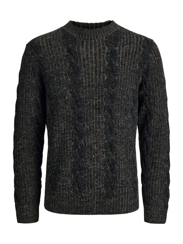 Jack & Jones Premium Jack & Jones Premium Pulover 'JPRBLUCARL'  crna melange