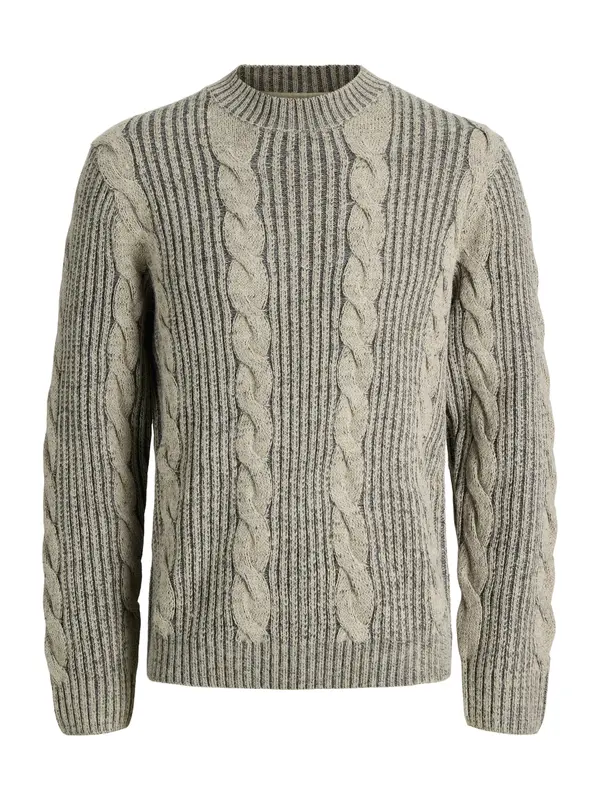 Jack & Jones Premium Jack & Jones Premium Pulover 'JPRBLUCARL'  siva / siva melange