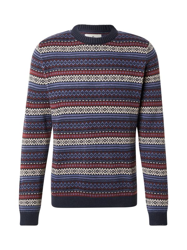 Jack & Jones Premium Jack & Jones Premium Pulover  plava / noćno plava / karmin crvena / bijela