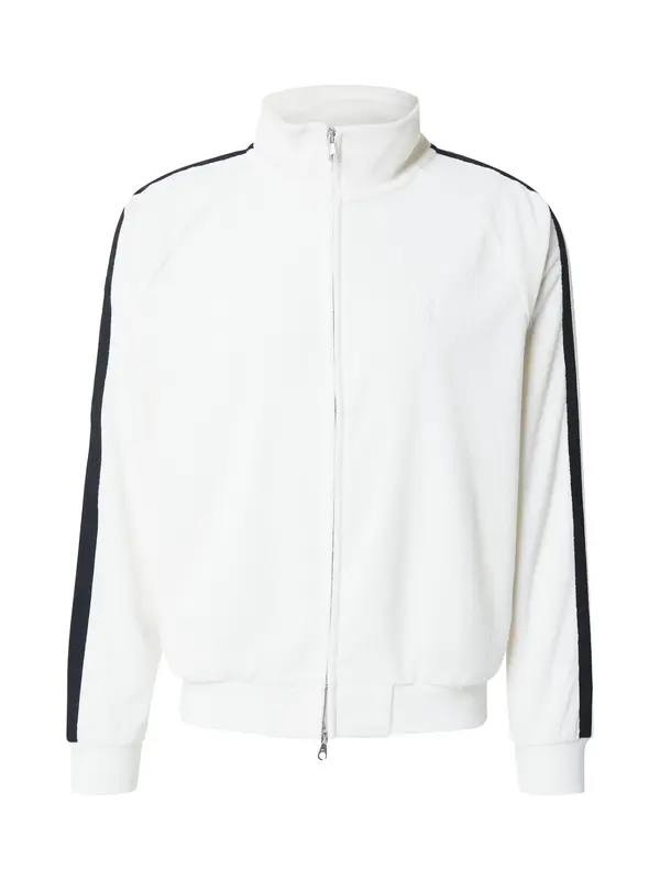 JACK & JONES JACK & JONES Prijelazna jakna 'JCOATHLETICO'  crna / bijela
