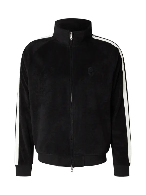 JACK & JONES JACK & JONES Prijelazna jakna 'JCOATHLETICO'  crna / bijela