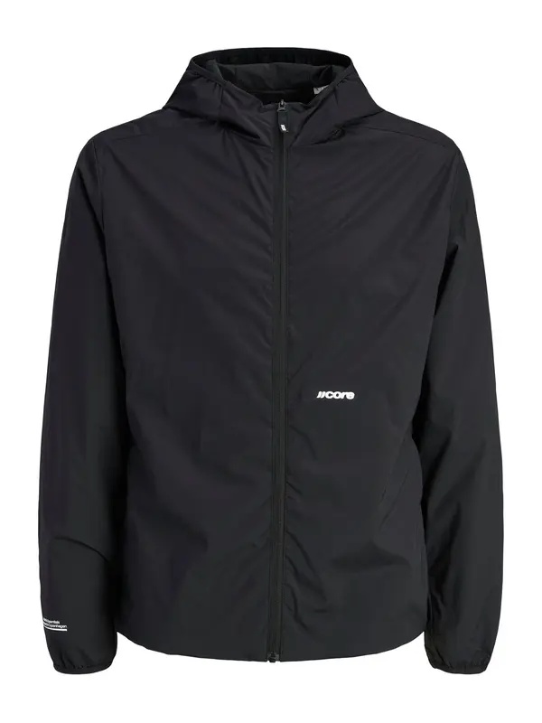 JACK & JONES JACK & JONES Prijelazna jakna 'JCOCLUB'  crna / bijela