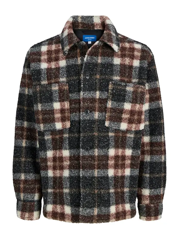 JACK & JONES JACK & JONES Prijelazna jakna 'JORBLEECKER'  svijetlosmeđa / siva / crna / bijela