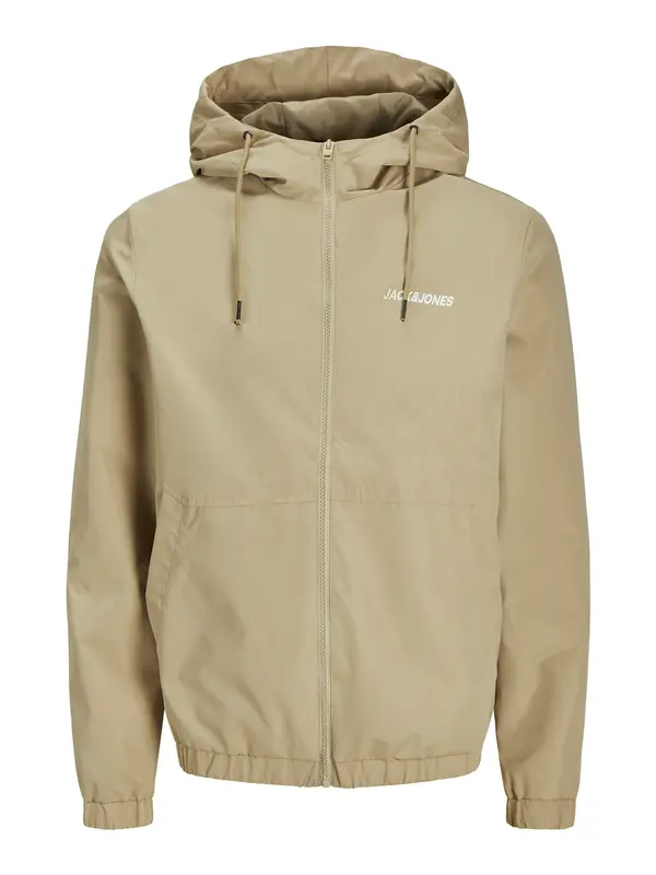 JACK & JONES JACK & JONES Prijelazna jakna 'JWHMASH'  tamno bež / bijela