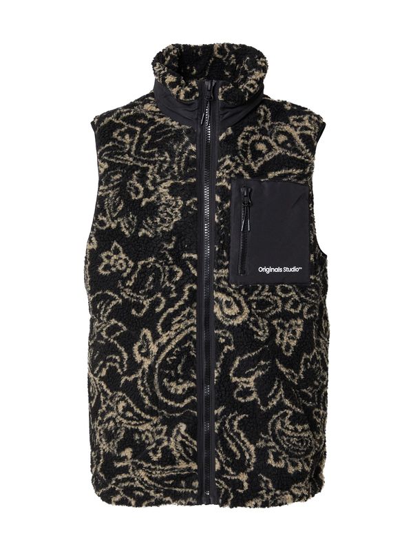 JACK & JONES JACK & JONES Prsluk 'JORVESTERBRO'  bež / antracit siva / bijela