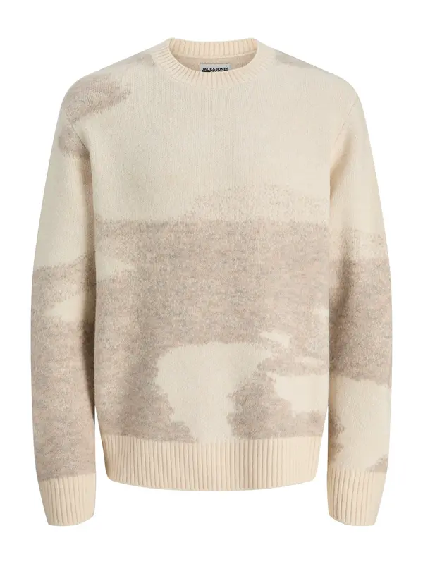 JACK & JONES JACK & JONES Pulover 'JCOFlare'  siva / taupe siva