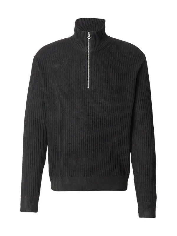 JACK & JONES JACK & JONES Pulover 'JCOGRID'  crna
