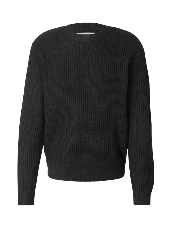 JACK & JONES JACK & JONES Pulover 'JCOGRID'  crna