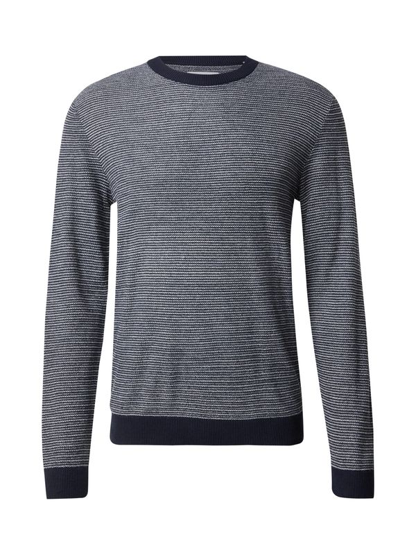 JACK & JONES JACK & JONES Pulover 'JJBRADY'  mornarsko plava / bijela