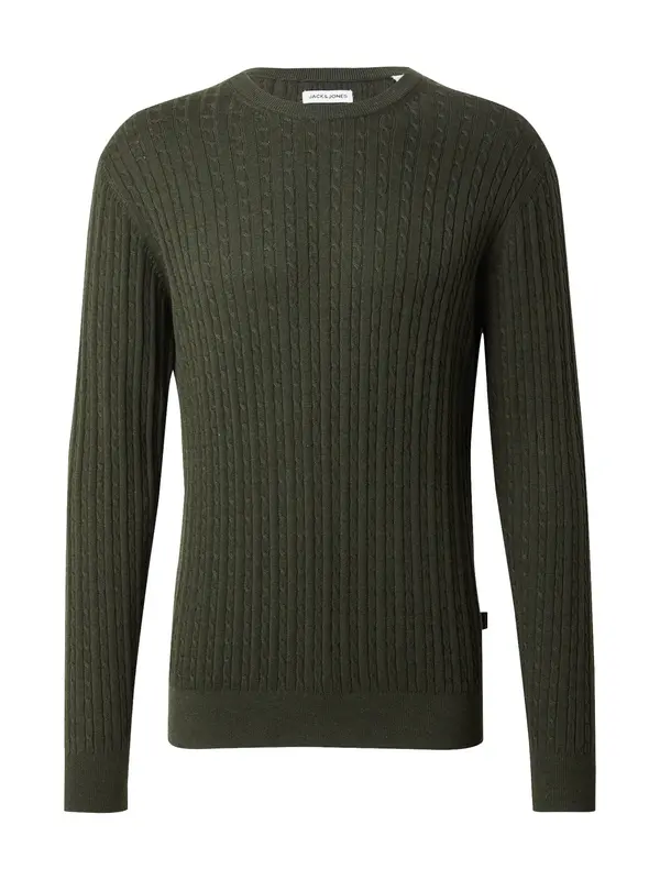 JACK & JONES JACK & JONES Pulover 'JJEEMIL'  tamno zelena
