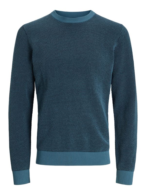 JACK & JONES JACK & JONES Pulover 'JJEGlobe'  mornarsko plava / akvamarin