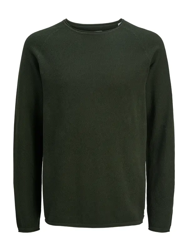 JACK & JONES JACK & JONES Pulover 'JJEHILL'  maslinasta