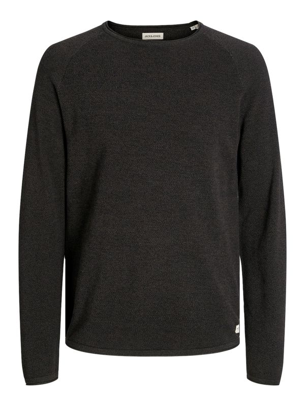 JACK & JONES JACK & JONES Pulover 'JJEHILL'  tamno smeđa
