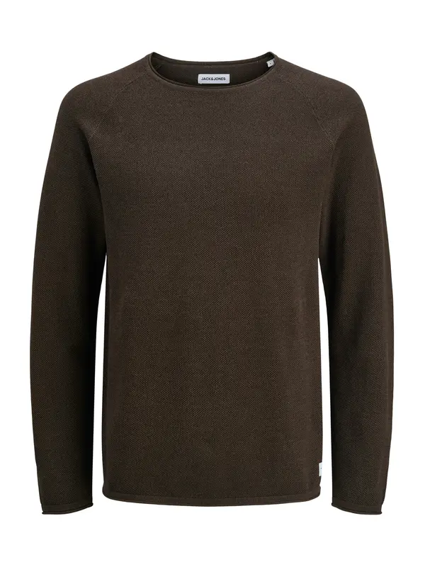 JACK & JONES JACK & JONES Pulover 'JJEHILL'  tamno smeđa