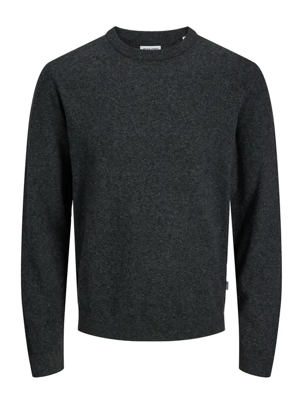 JACK & JONES JACK & JONES Pulover 'JJEPerfect'  crna melange