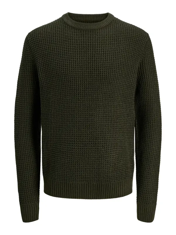 JACK & JONES JACK & JONES Pulover 'JJGLOBAL'  tamno zelena