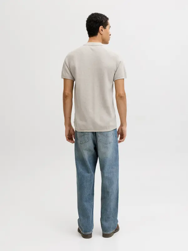 JACK & JONES JACK & JONES Pulover 'JJHILL'  bež / bijela